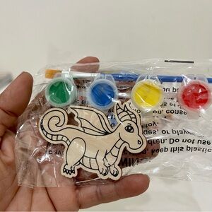 20 Pack DIY Wood Painting Craft Kits, Unicorns and Dragons